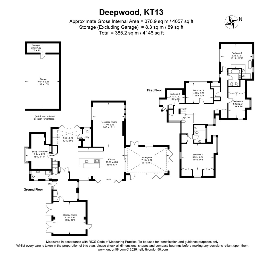 Floorplans For Yaffle Road, St George's Hill, Surrey