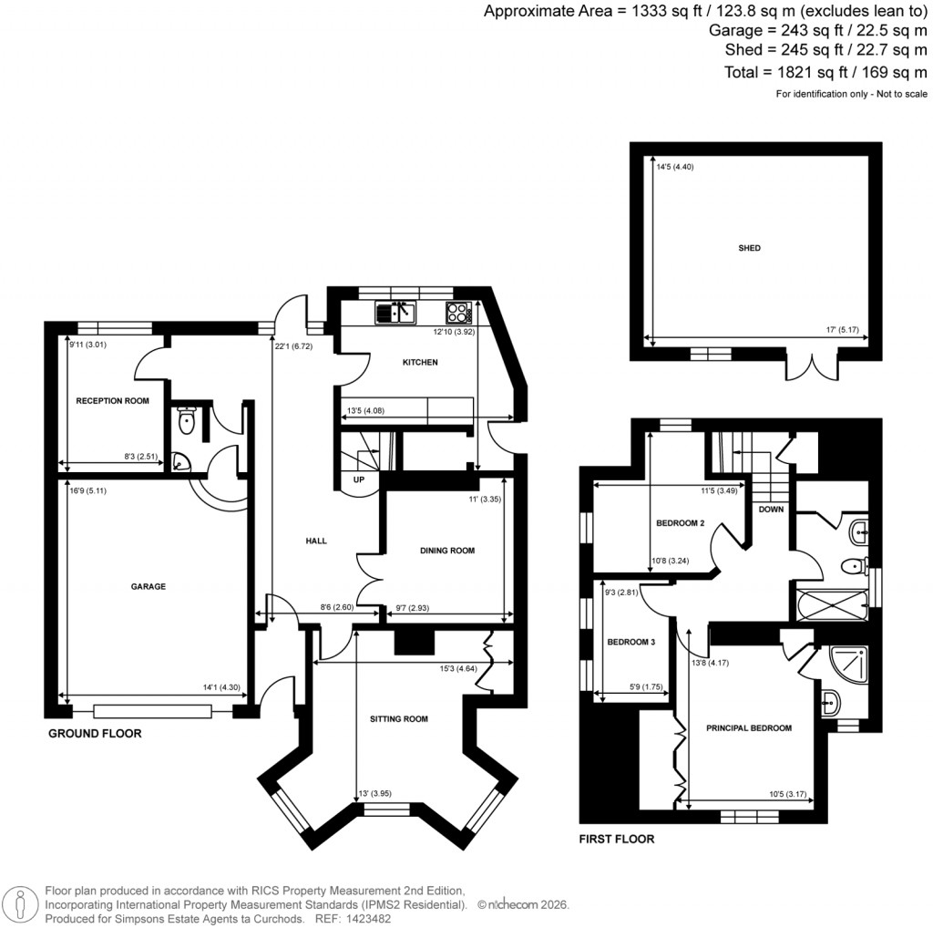 Floorplans For Brooklands Road, Weybridge, Surrey