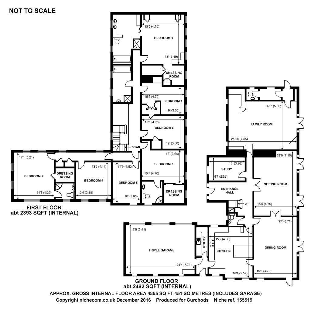 Floorplans For East Road, St George's Hill, KT13