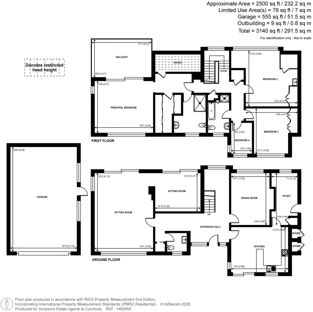 Floorplans For Hamm Court, Weybridge, Surrey