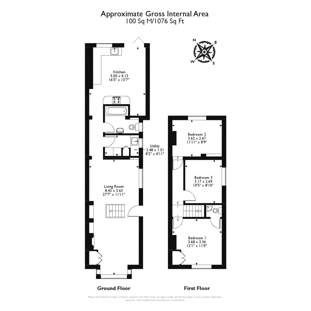 Floorplans For Anderson Road, Weybridge, Surrey