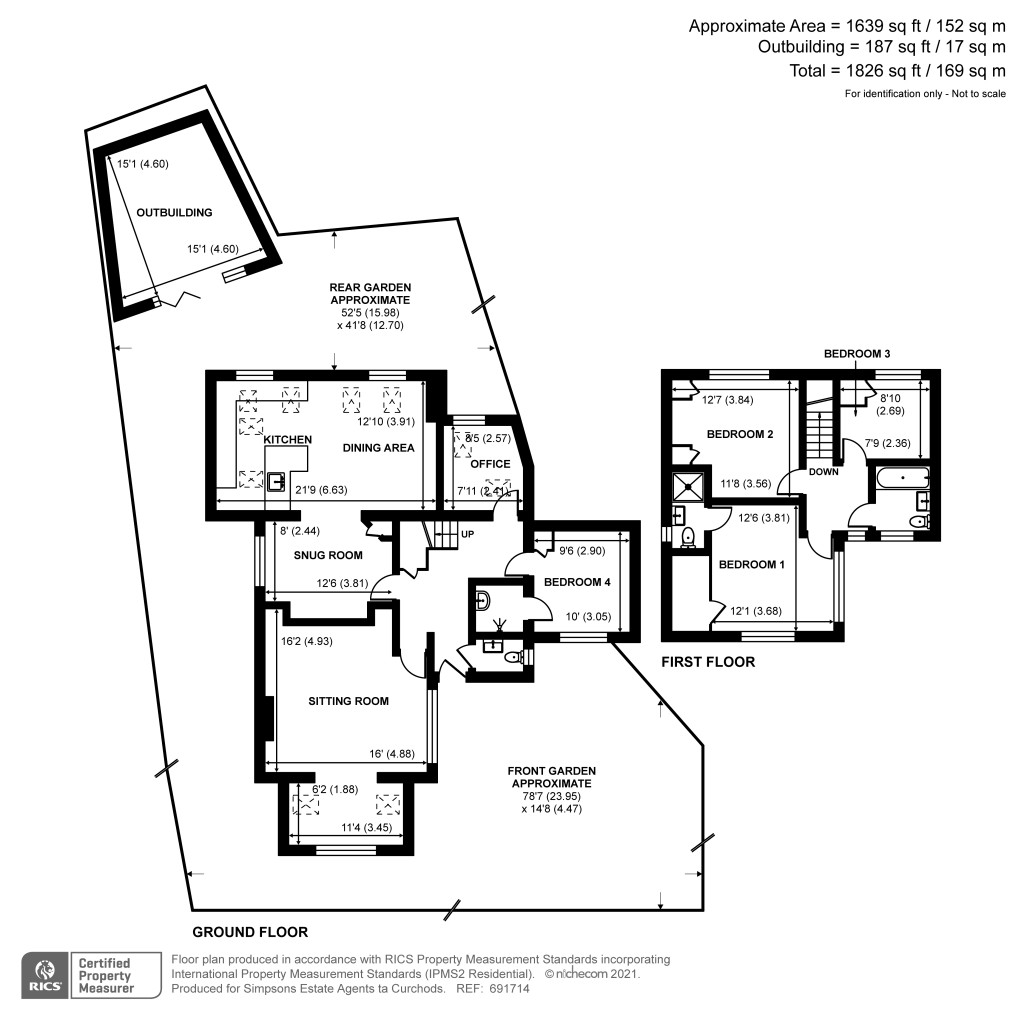Floorplans For Devonshire Road, Weybridge, Surrey