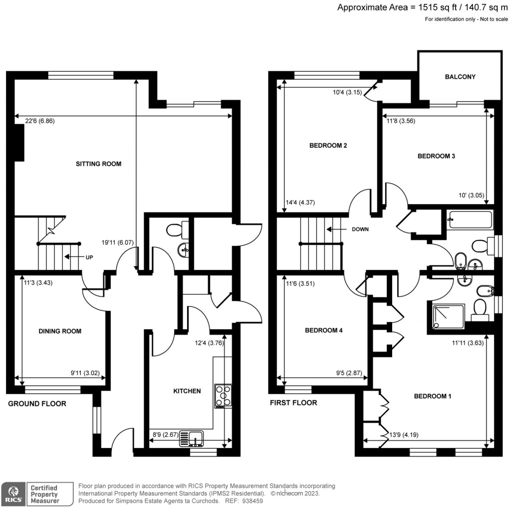 Floorplans For Kingsmead, Gower Road, Weybridge, KT13