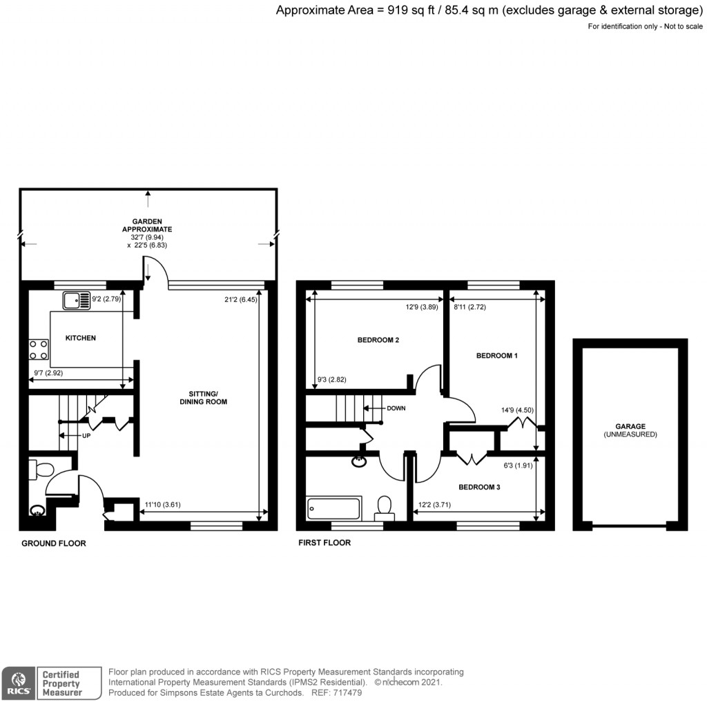 Floorplans For Pine Grove Mews, Pine Grove, Weybridge, KT13