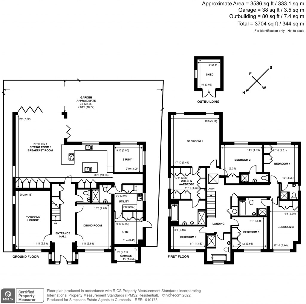 Floorplans For Mayfield Road, Weybridge, KT13