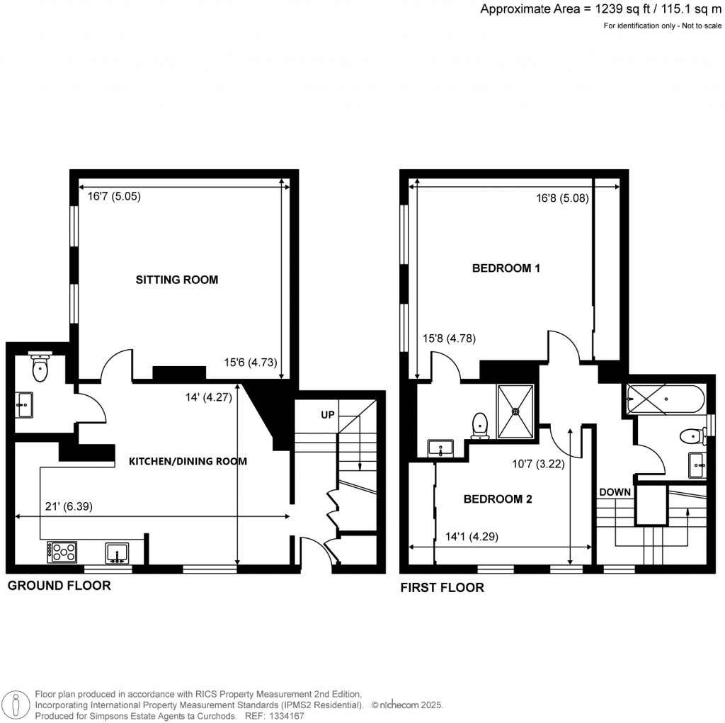 Floorplans For St Georges Avenue, Weybridge, Surrey