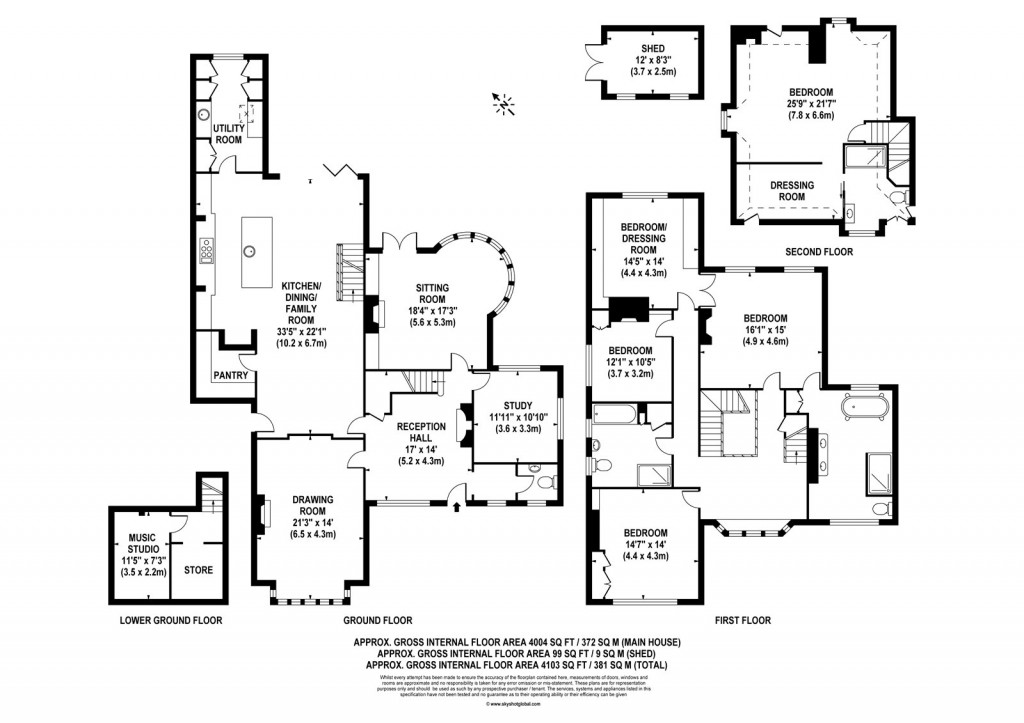 Floorplans For Castle Road, Weybridge, KT13