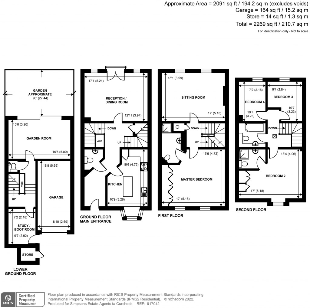 Floorplans For Brooklands Court, Northfield Place, Weybridge, KT13