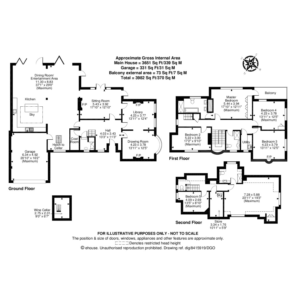 Floorplans For Weybridge Park, Weybridge, KT13