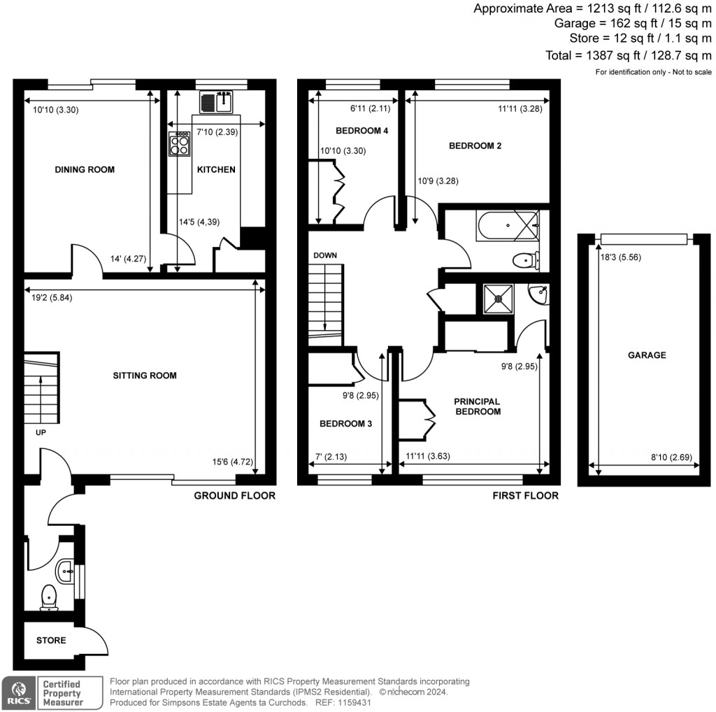 Floorplans For Gower Road, Weybridge, Surrey