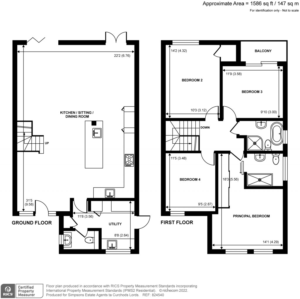 Floorplans For Kingsmead, Gower Road, Weybridge, KT13