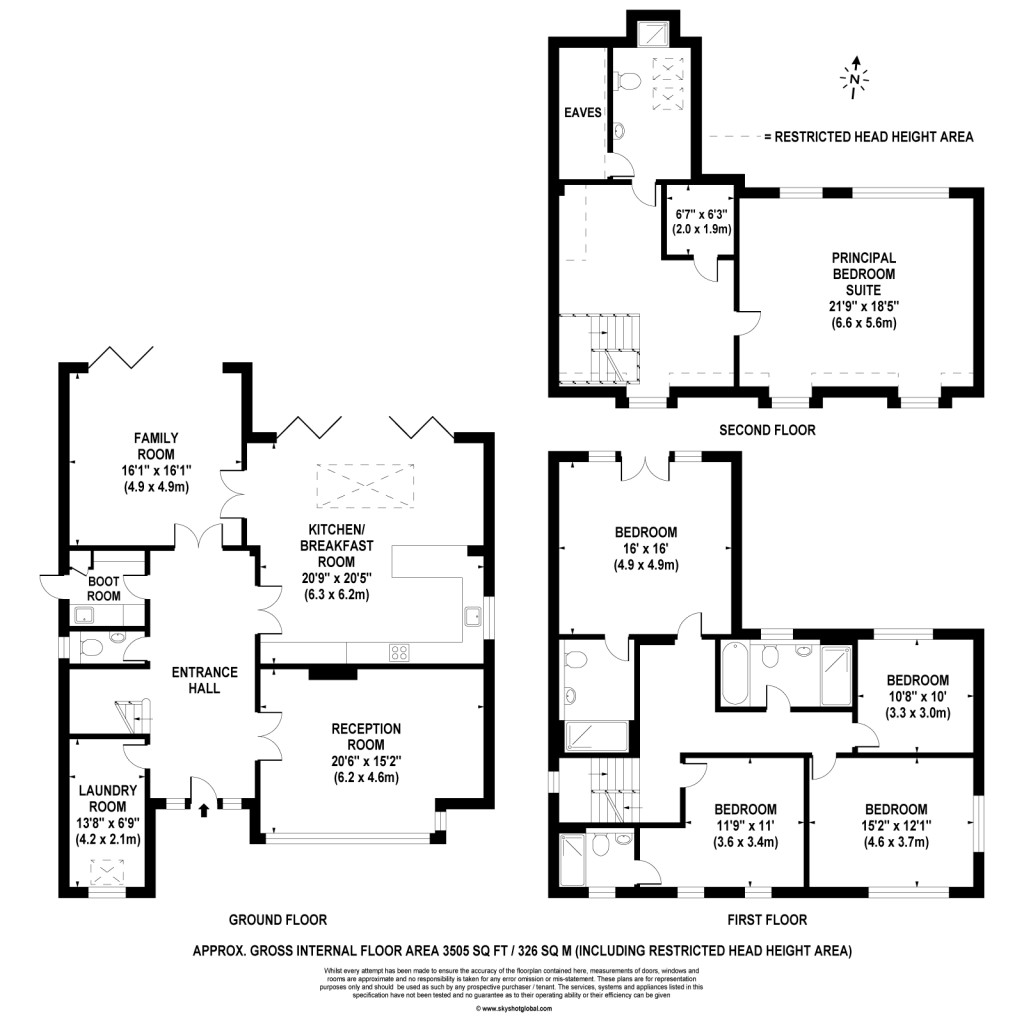 Floorplans For Northfield Place, Weybridge, KT13