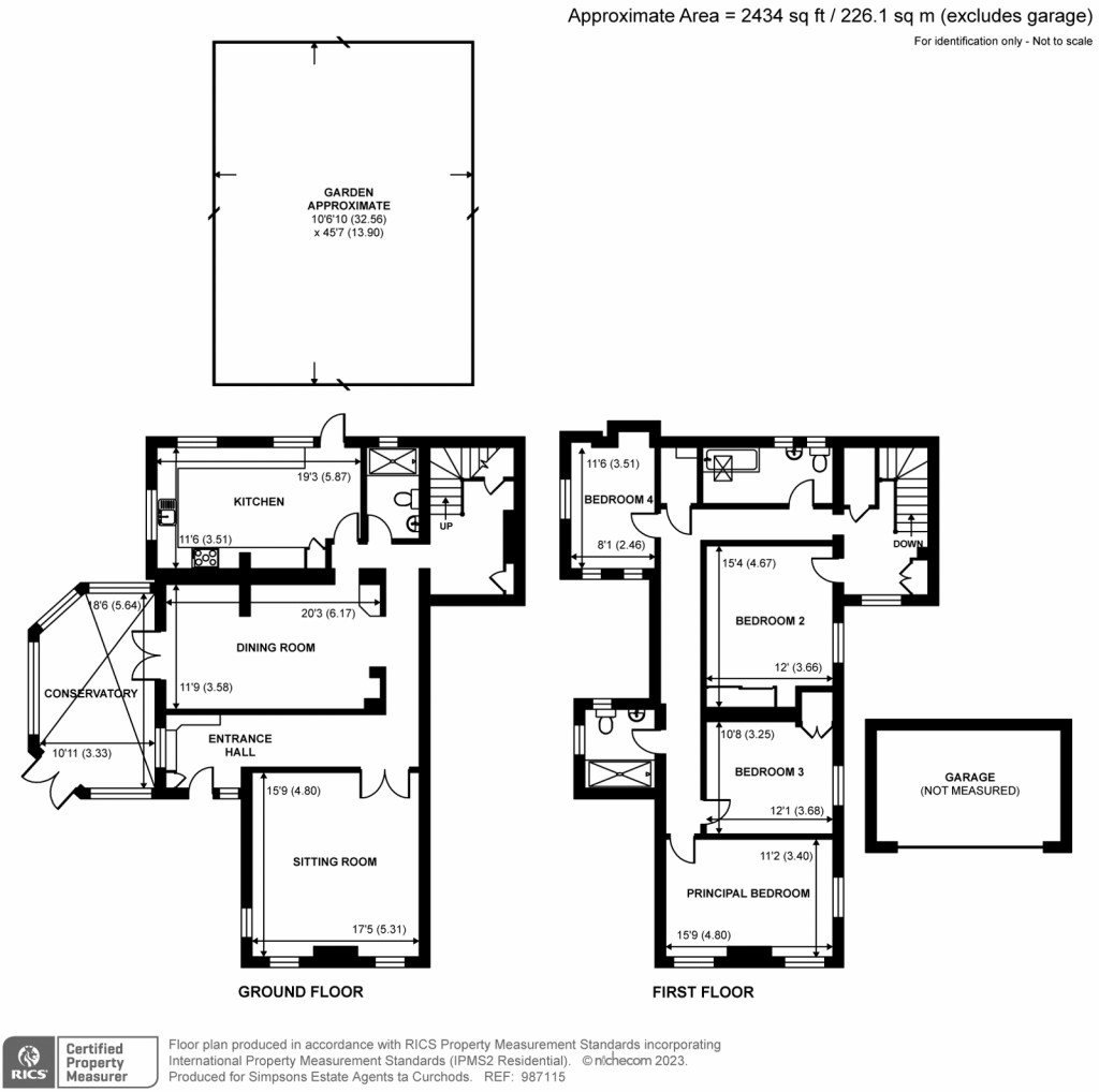 Floorplans For Woburn Hill, Addlestone, KT15