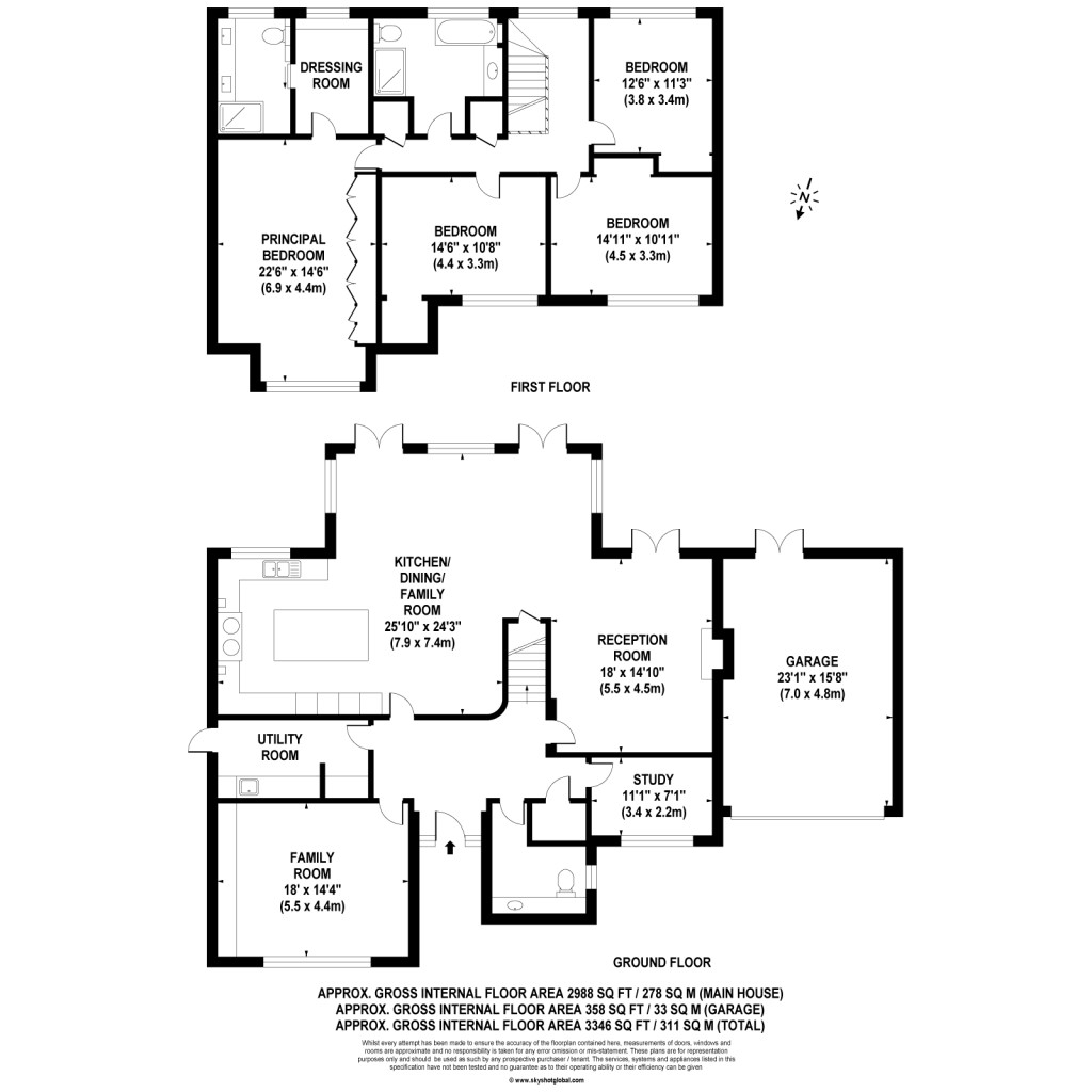 Floorplans For Beechwood Avenue, Weybridge, KT13