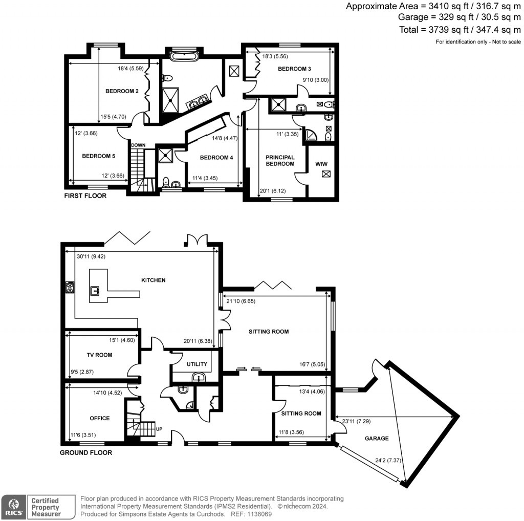 Floorplans For Spenser Avenue, Weybridge, KT13