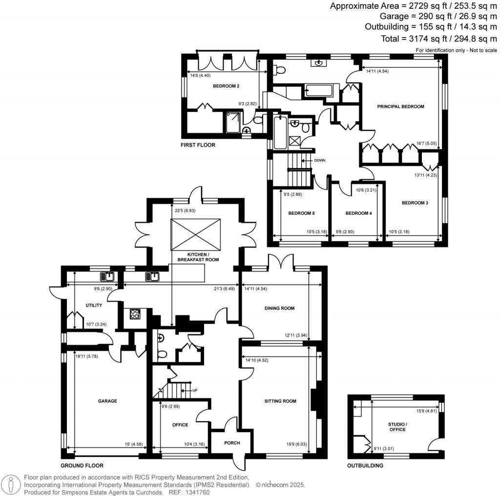 Floorplans For Winterbourne Grove, Weybridge, Surrey