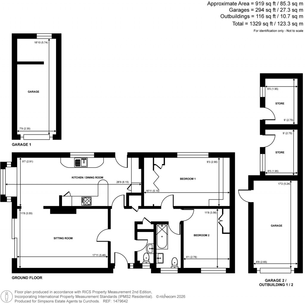 Floorplans For The Maltings, Byfleet, Surrey