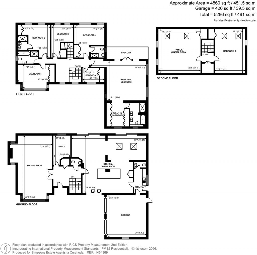 Floorplans For Lockestone Close, Weybridge, Surrey