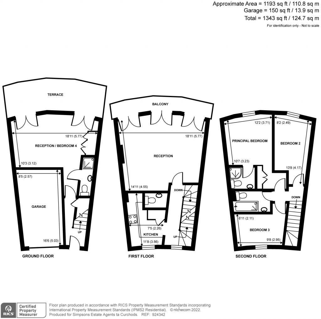 Floorplans For Weystone Road, Weybridge, Surrey