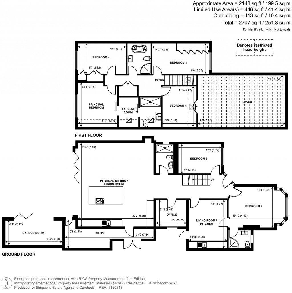 Floorplans For Walton Lane, Weybridge, Surrey