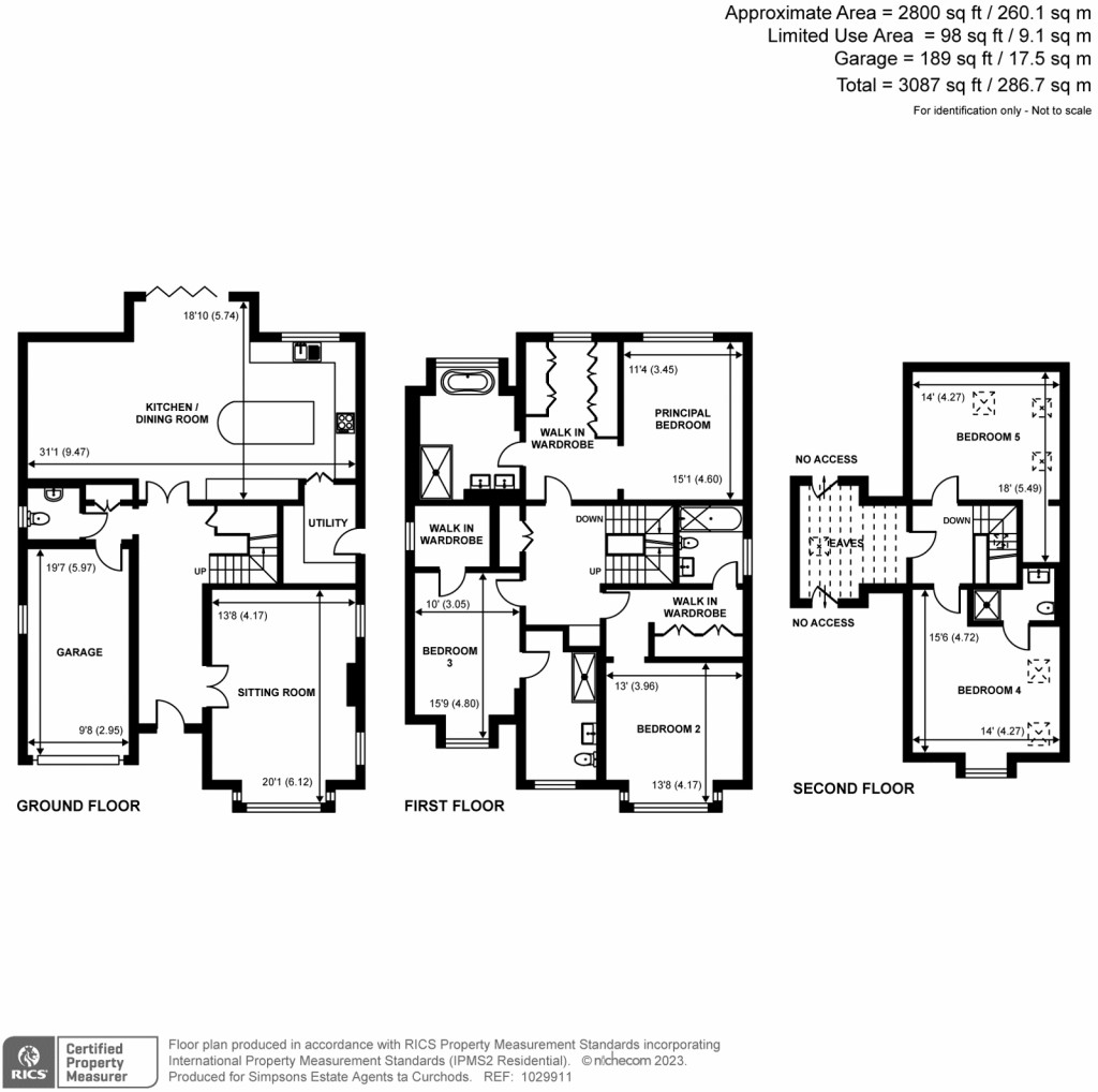 Floorplans For Woodland Grove, Weybridge, KT13