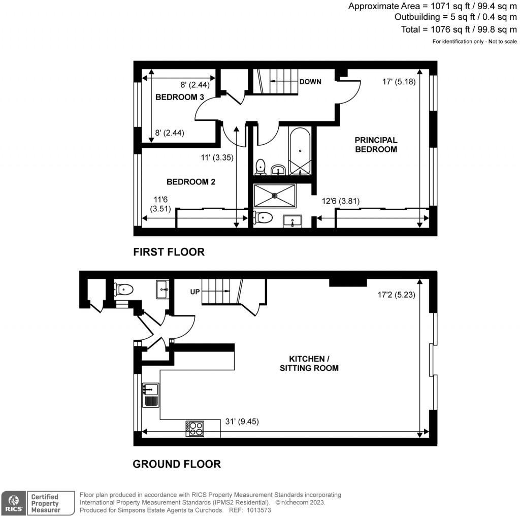 Floorplans For The Willows, Weybridge, KT13