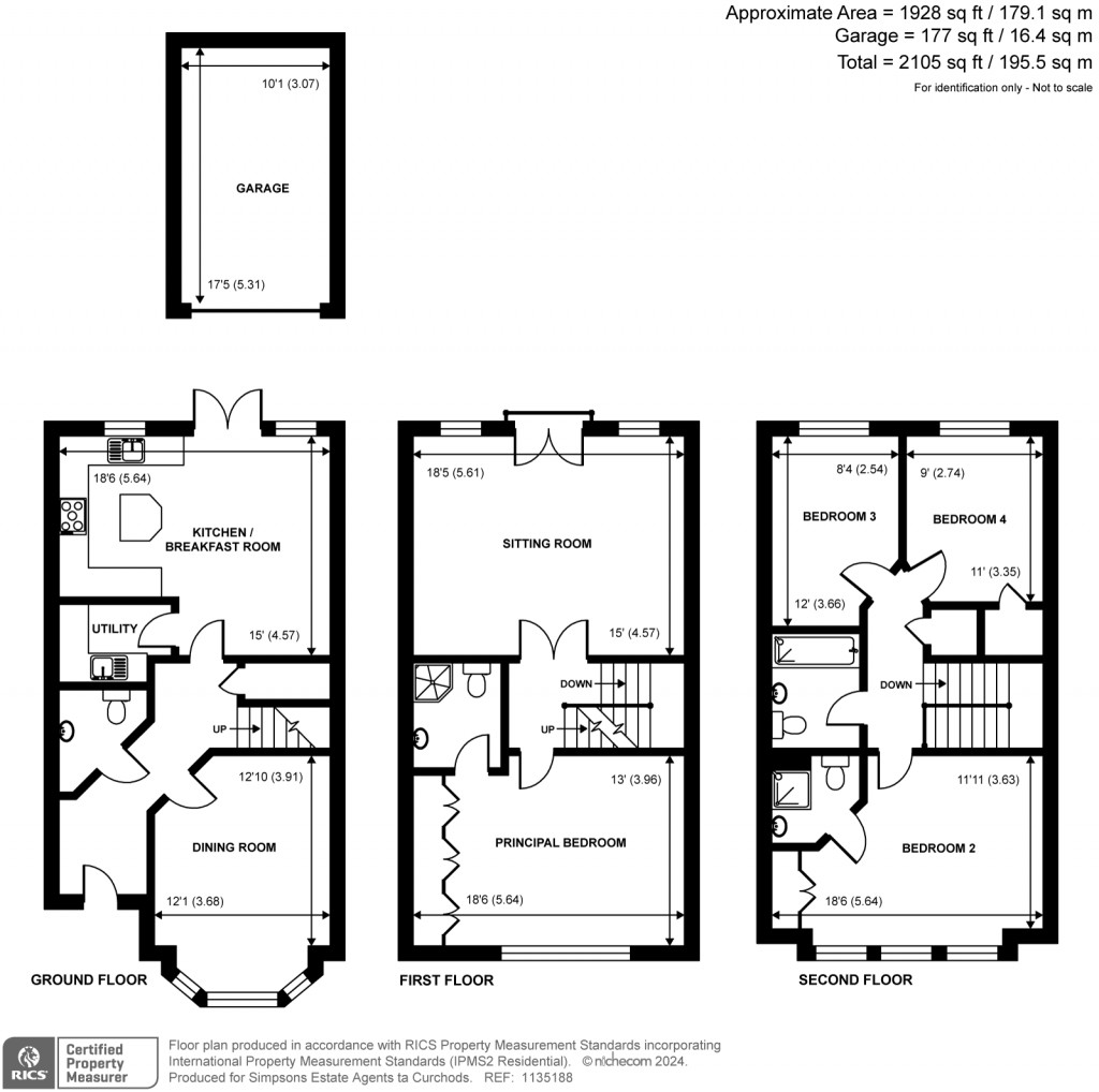 Floorplans For Duchess Court, Weybridge, KT13
