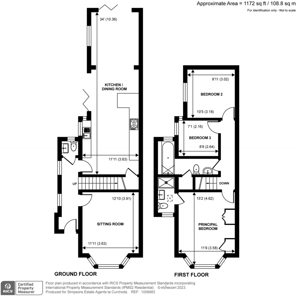Floorplans For Thames Street, Weybridge, KT13