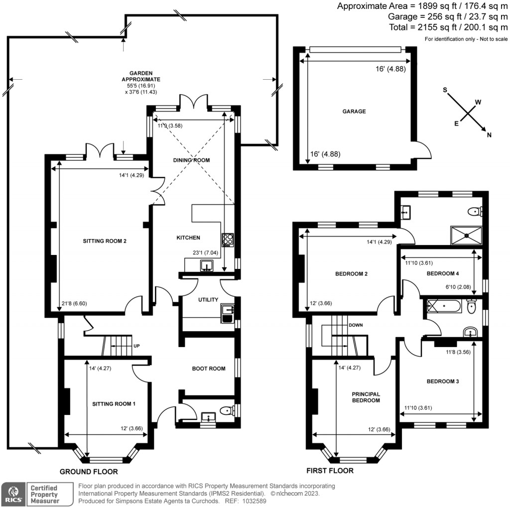 Floorplans For St. Albans Avenue, Weybridge, KT13
