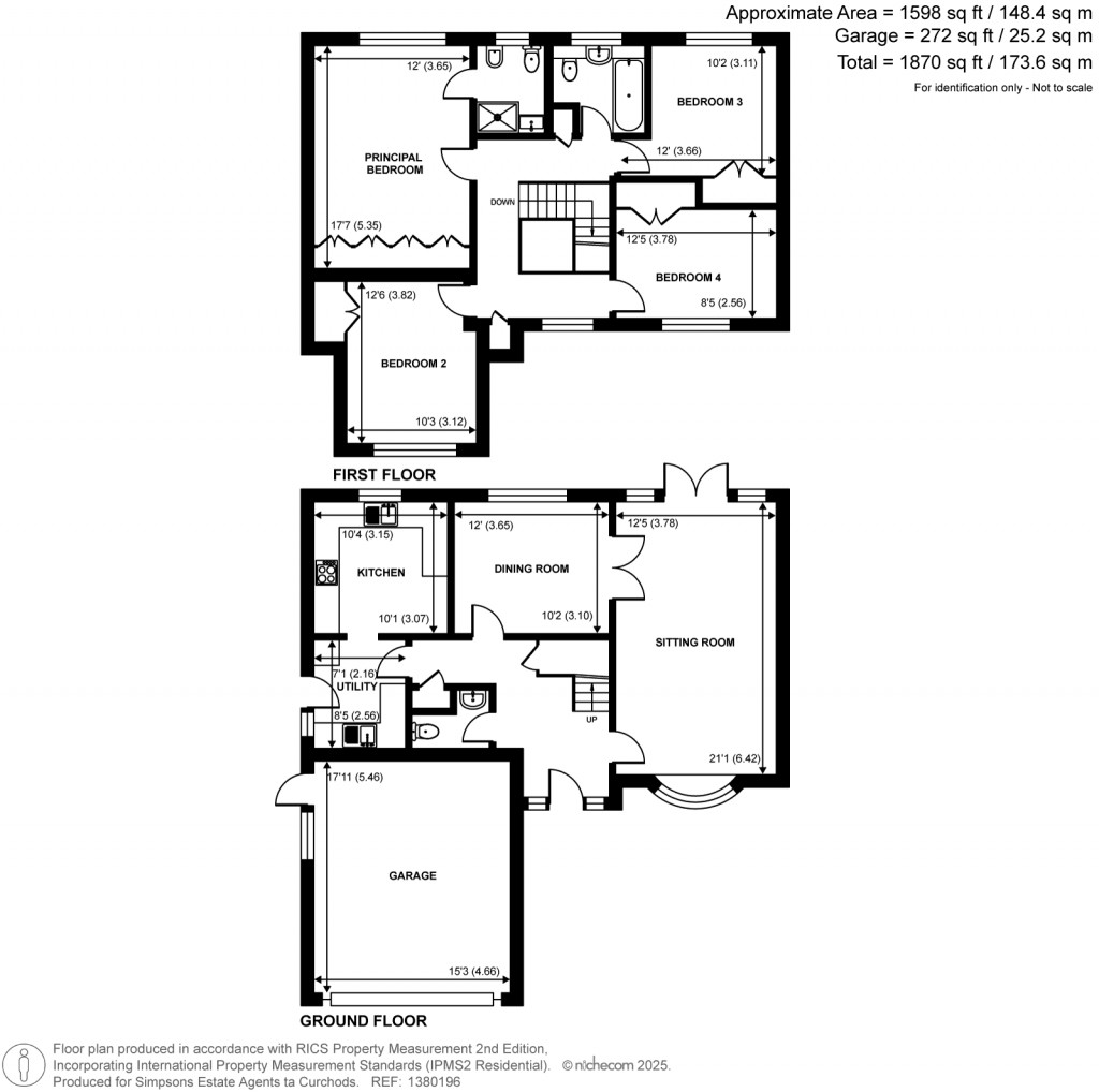Floorplans For Woodland Grove, Weybridge, Surrey