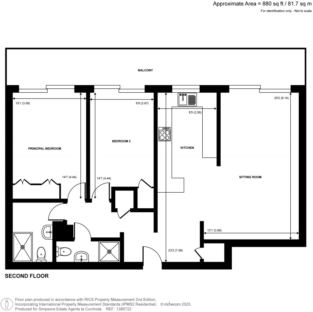 Floorplans For Stroudwater Park, Weybridge, Surrey