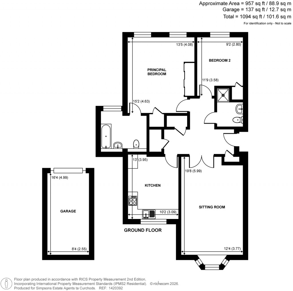 Floorplans For Hall Place Drive, Weybridge, Surrey