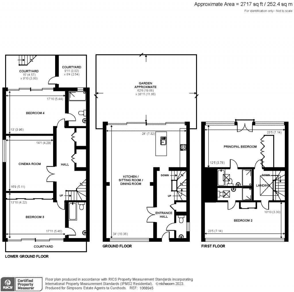 Floorplans For Heath Road, Weybridge, KT13