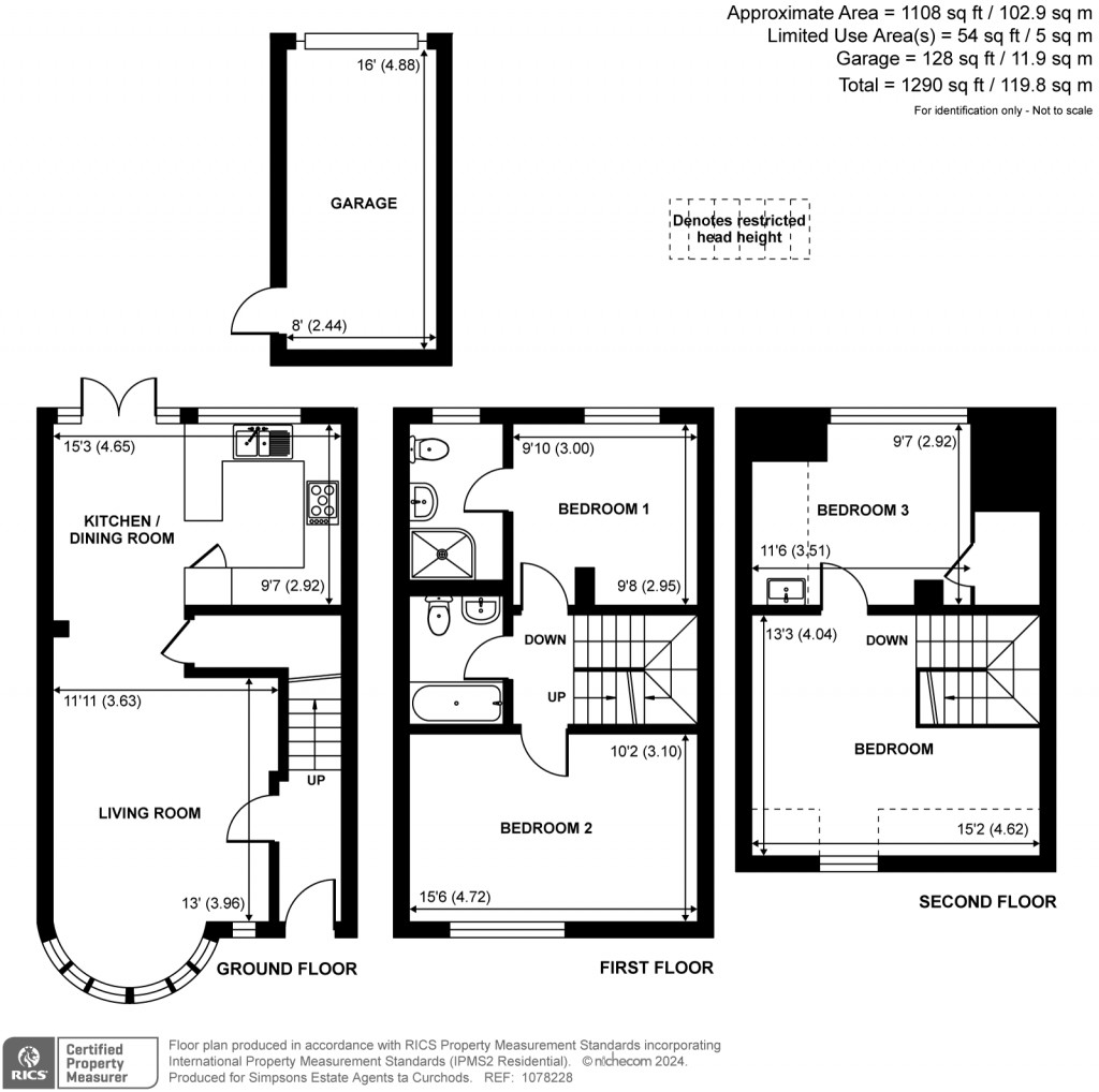 Floorplans For Gainsborough Court, Walton-On-Thames, KT12