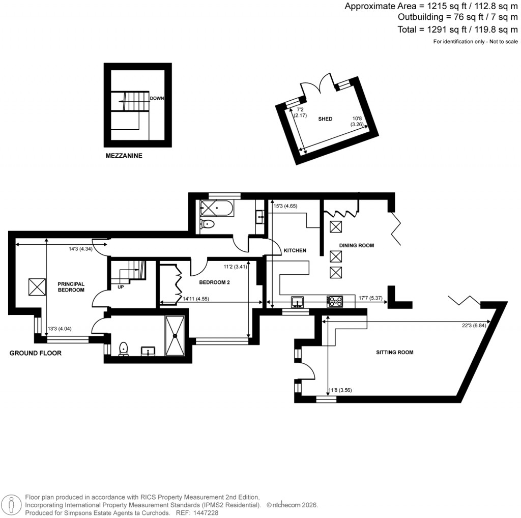 Floorplans For South Road, Weybridge, Surrey