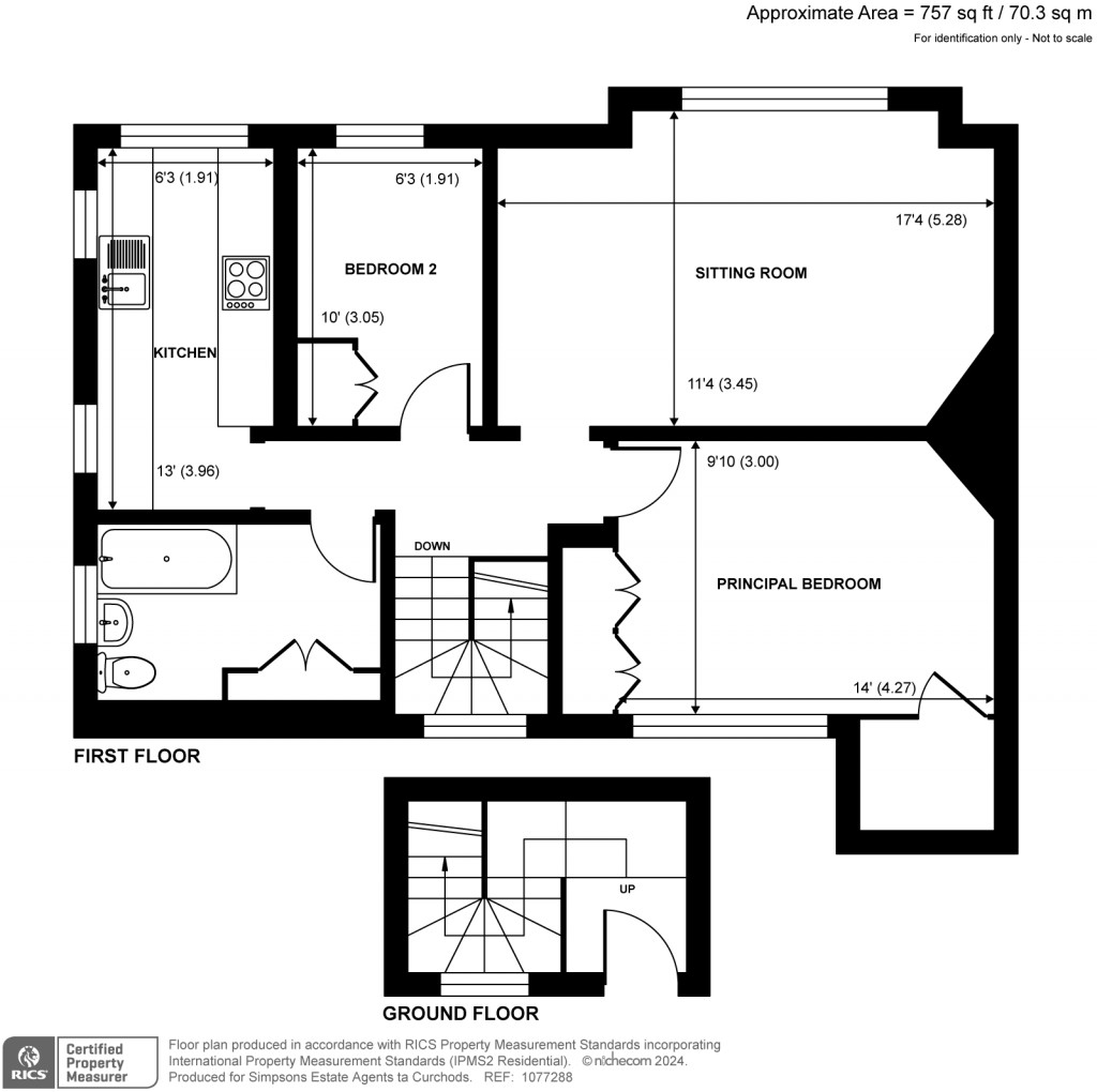 Floorplans For Oakfield Glade, Weybridge, Surrey