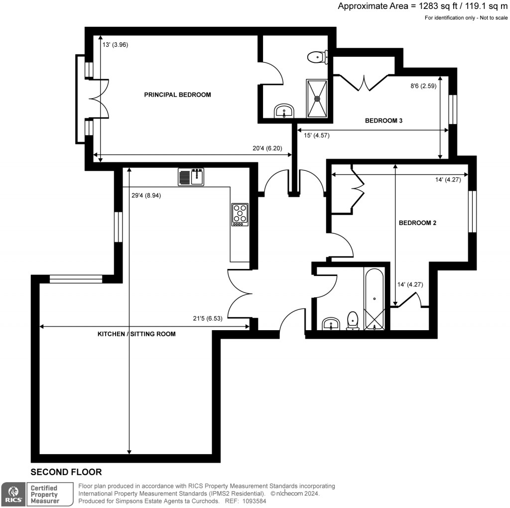 Floorplans For Baker Street, Weybridge, Surrey