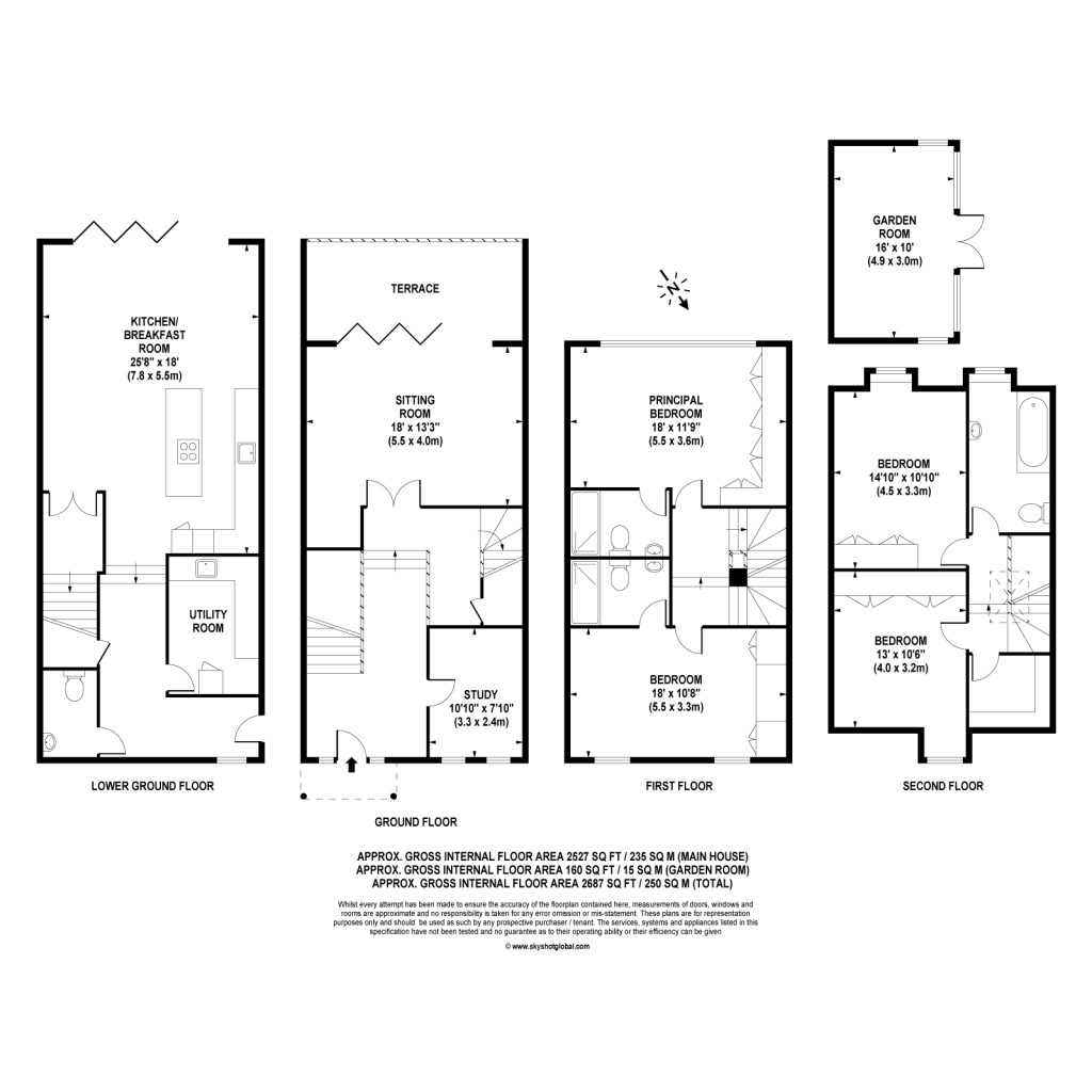 Floorplans For Ridgewood, Brooklands Road, Weybridge, KT13
