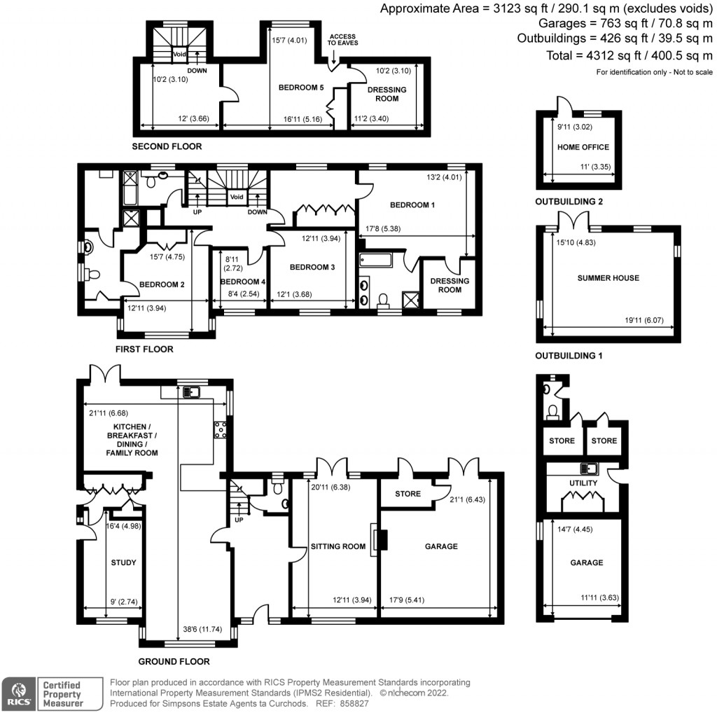 Floorplans For Cavendish Road, Weybridge, KT13