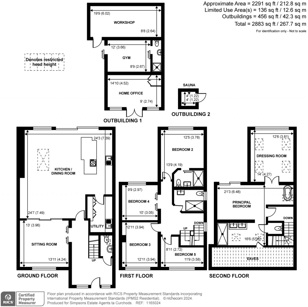 Floorplans For Beales Lane, Weybridge, KT13
