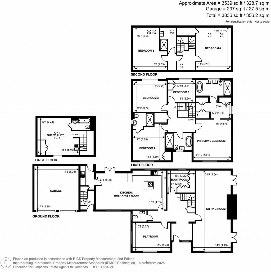Floorplans For The Paddocks, Weybridge, Surrey