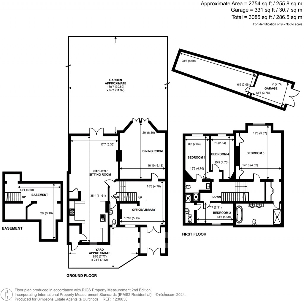 Floorplans For Brooklands Road, Weybridge, Surrey