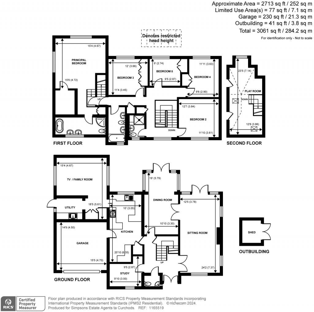Floorplans For Drynham Park, Weybridge, KT13