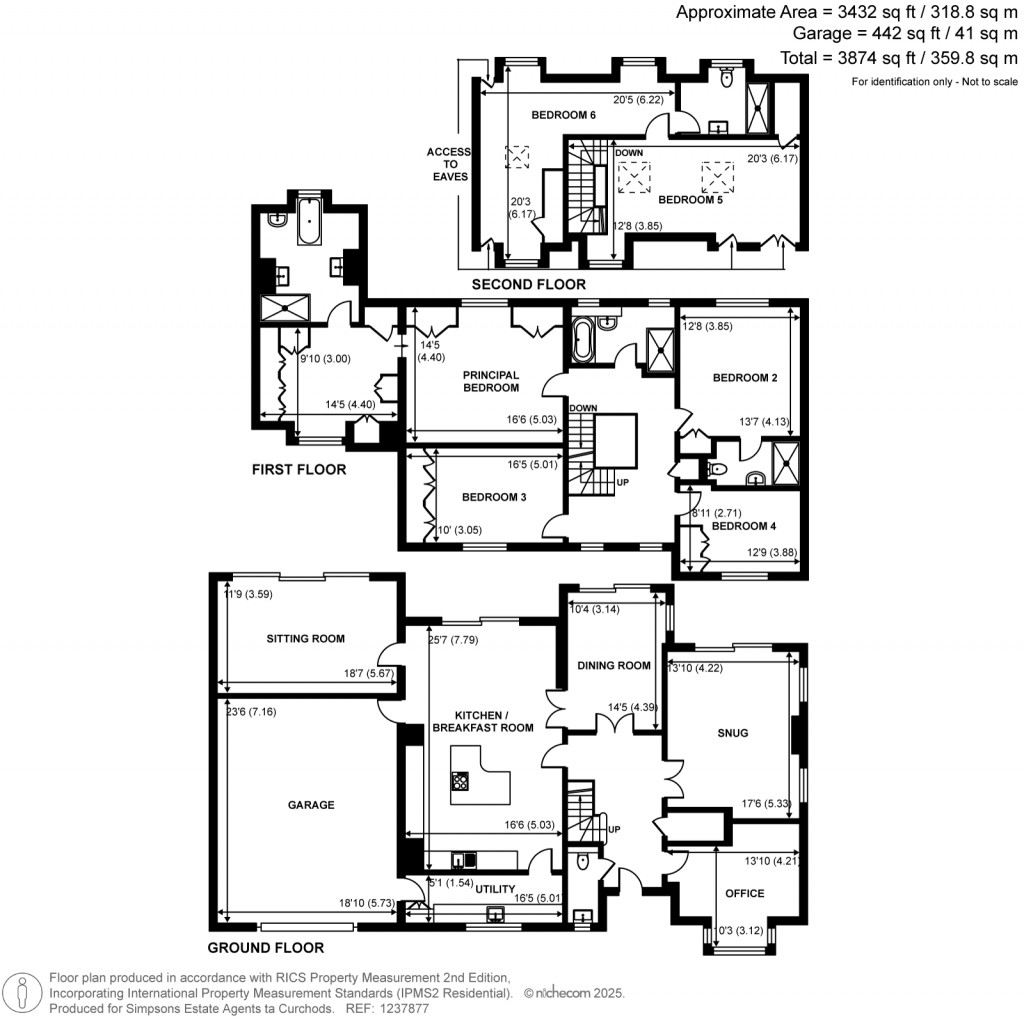 Floorplans For Oatlands Mere, Weybridge, KT13