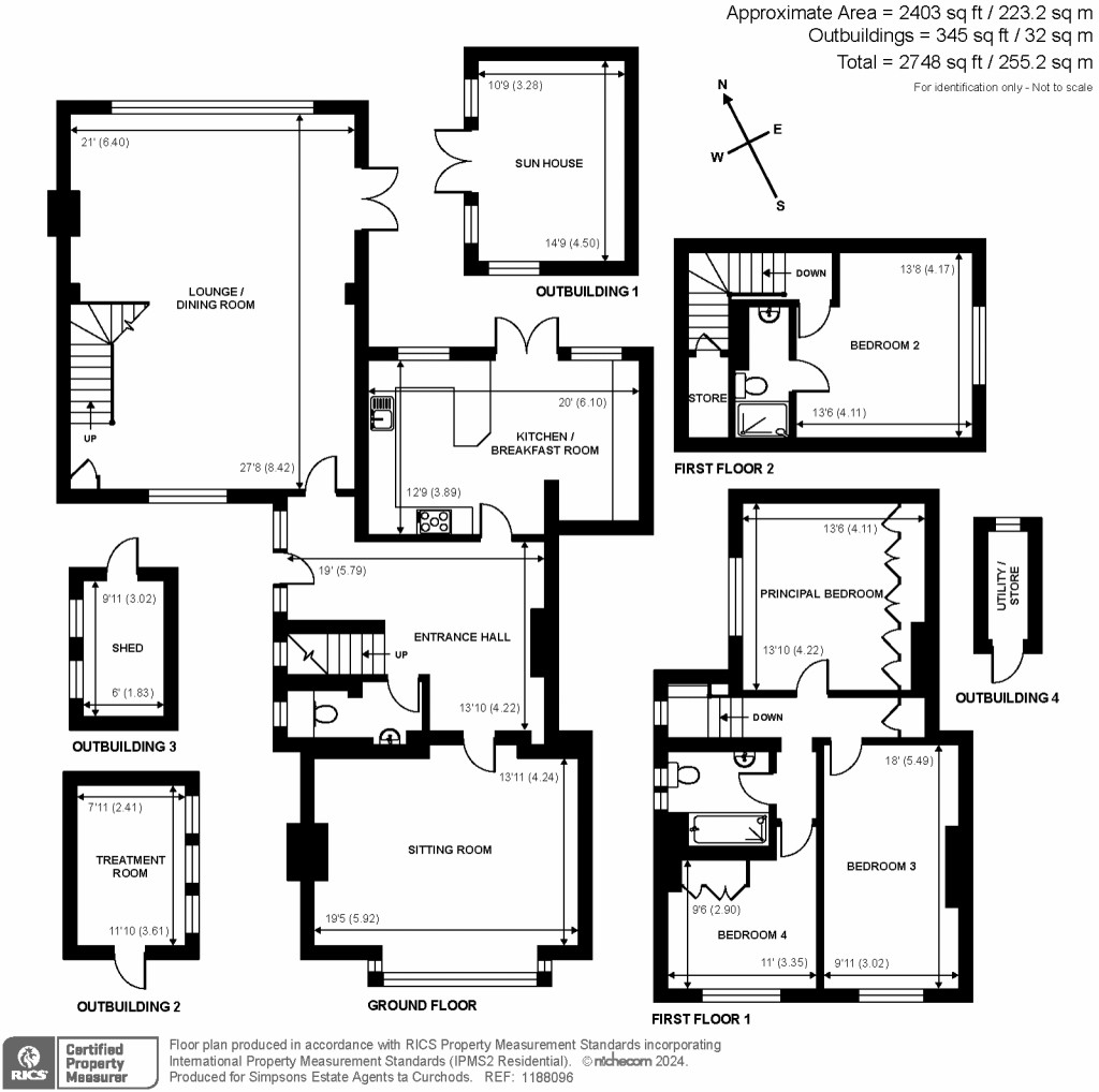 Floorplans For Woburn Hill, Addlestone, Surrey