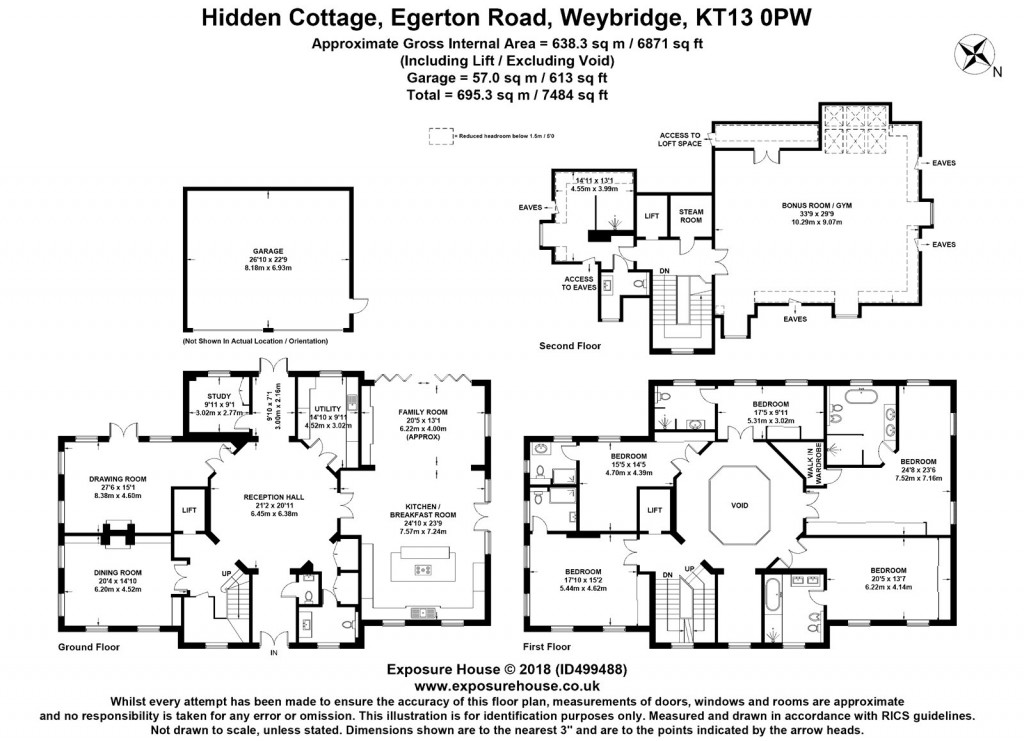 Floorplans For Egerton Road, St Georges Hill, KT13