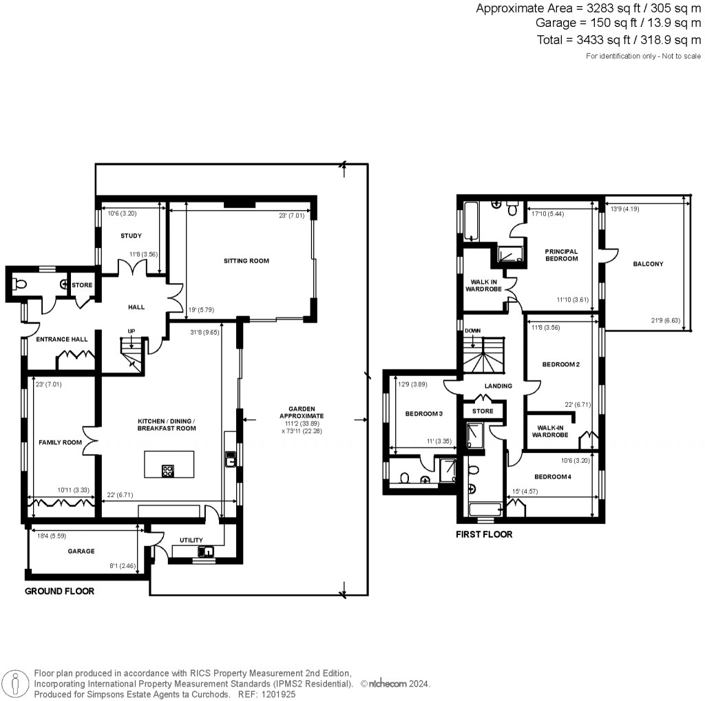 Floorplans For Wey Road, Weybridge, KT13