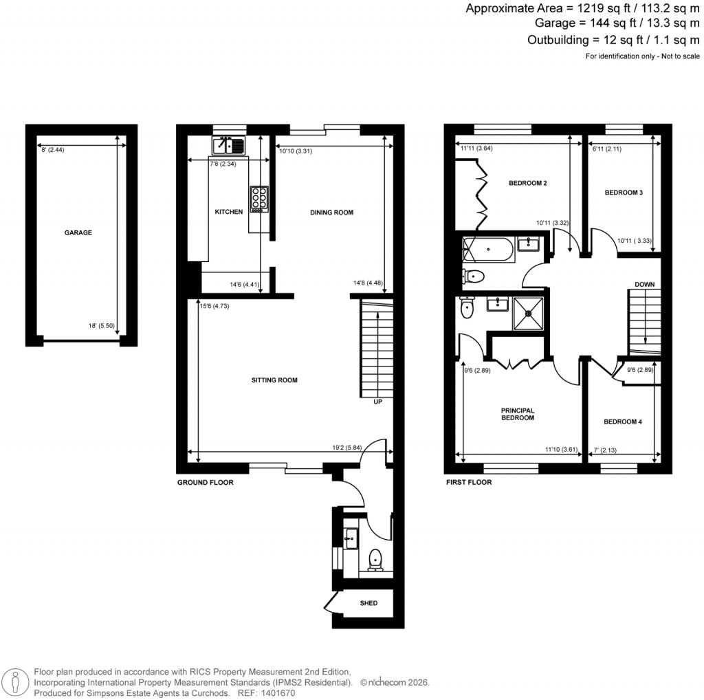 Floorplans For Gower Road, Weybridge, Surrey