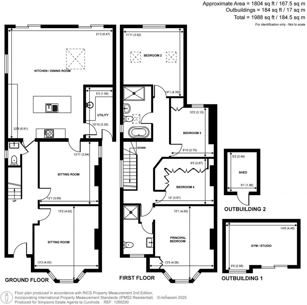 Floorplans For Dorchester Road, Weybridge, KT13