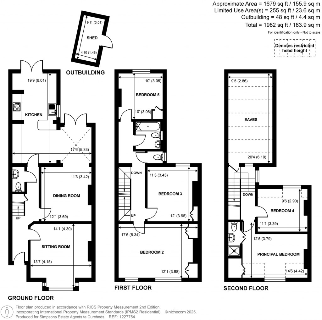 Floorplans For Thames Street, Weybridge, Surrey
